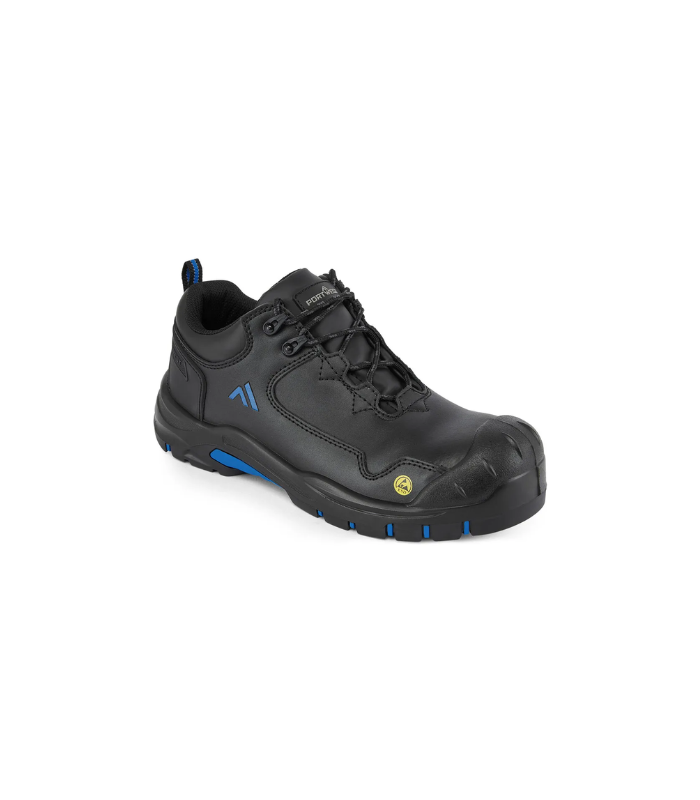 Portwest Composite Action Leather Low Shoe S3S ESD HRO SR SC FO