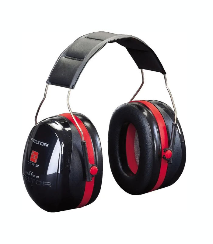 3M™ PELTOR™ Optime™ III Earmuffs, 35 dB, Black Red, Headband-Starlink 3M™-PELTOR™-Optime™-III-Earmuffs-35-dB-Black-Red-Headband-Starlink.