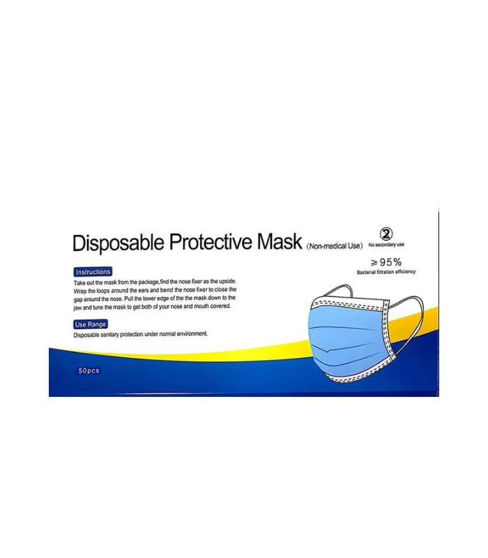3ply Disposable Face Mask, 50pcs Box-Starlink 3ply-Disposable-Face-Mask-50pcs-Box-Starlink