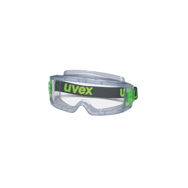 uvex Ultravision Wide-Vision Goggle Polycarbonate Clear Lens, Transparent Grey Frame