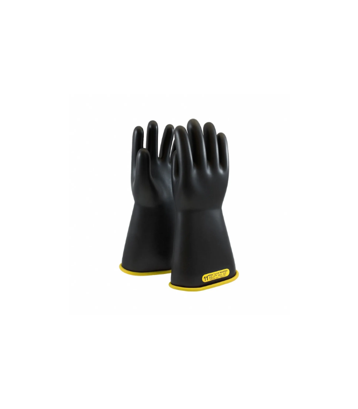 NOVAX® Electrical Rubber Glove, Black Over Yellow, Class 2, Length 360