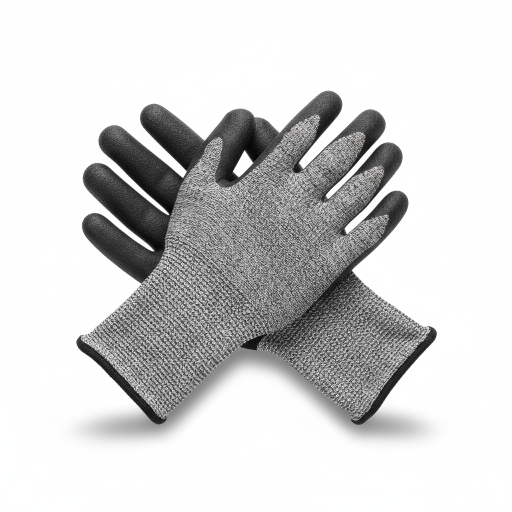 Cut resistant gloves for industrial safety and superior hand protection.