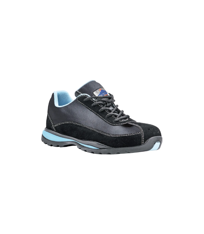 56B0B998-F84B-40FF-93FB-DAF359BB5890 PORTWEST Steelite Women's Safety Trainer, S1P HRO, Black