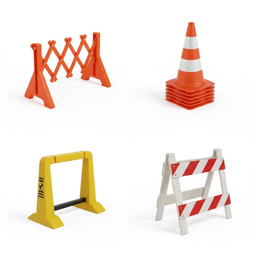 Durable barriers and bollards in Jubail, Saudi Arabia for traffic and site safety