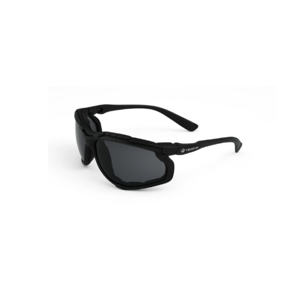 Vidafor VG311 High-Impact Polycarbonate Safety Glasses with Dark Lenses & Detachable EVA Gasket