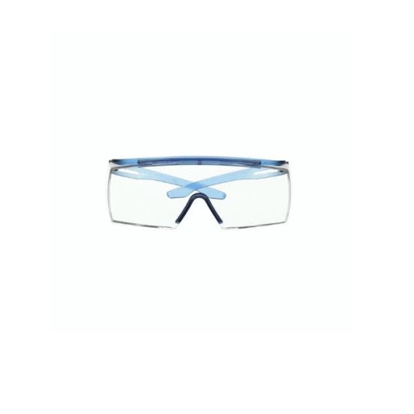3M™ SecureFit™ 3700 Series Safety Glasses,Blue Temple, Scotchgard™ Anti-Fog Coating, Clear OTG AF-AS