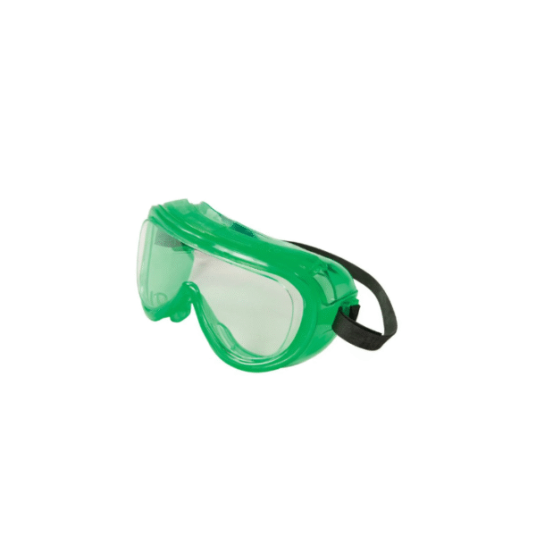 Encon 160 Series 2-51 Chemical-Resistant Safety Goggles – Green Frame, Clear Lens, ANSI Z87.1 Certified