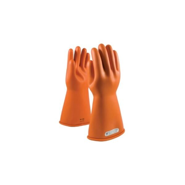 Novax Class 1 Electrical Gloves, Lenghth 14 Inch, Size 10, Orange
