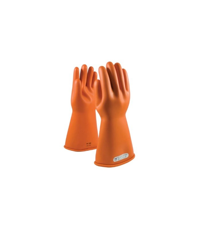 Novax Class 1 Electrical Gloves, Lenghth 14 Inch, Size 10, Orange