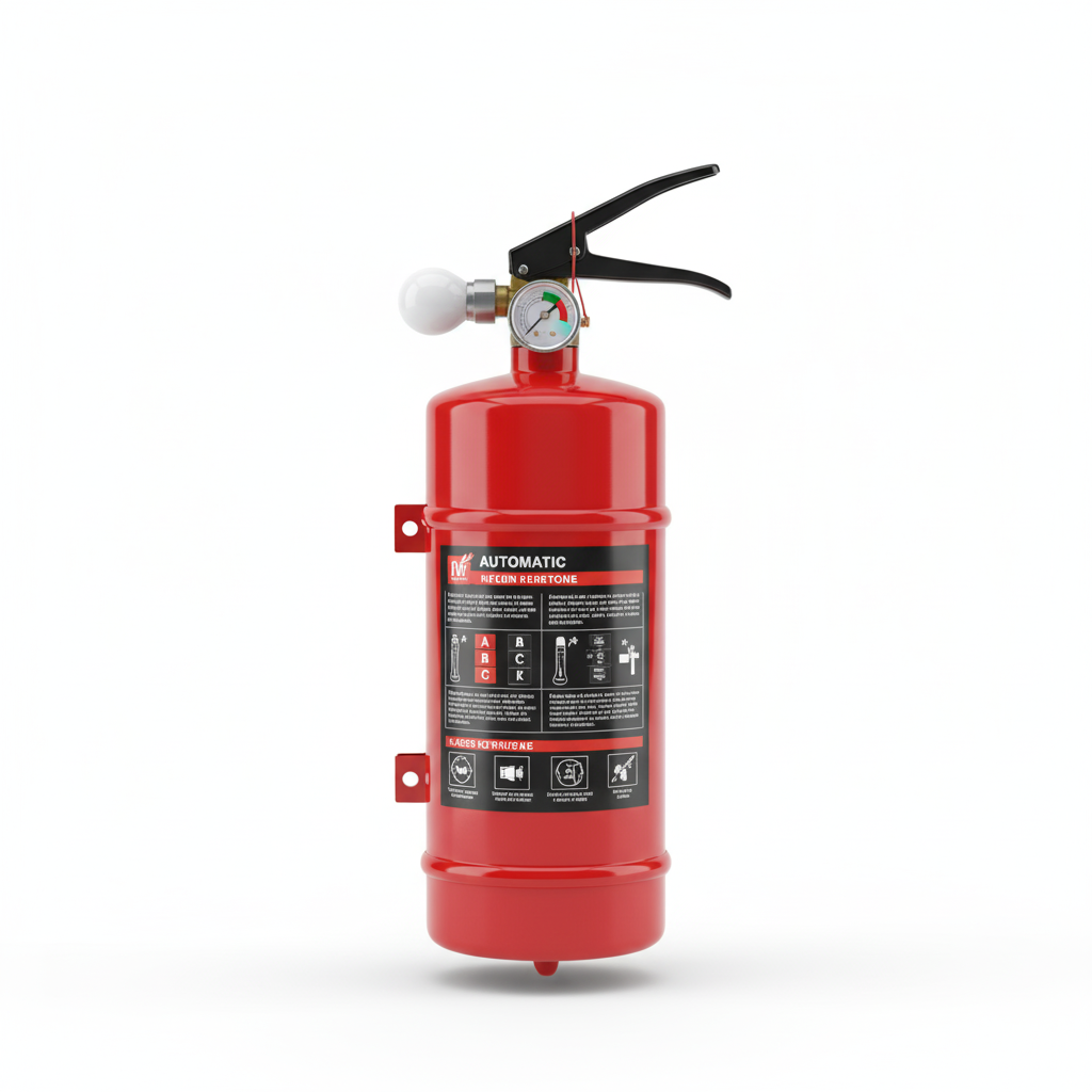 Automatic fire extinguisher system for industrial and commercial safety