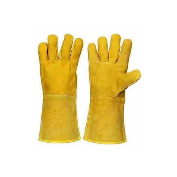 Miller Welding Gloves, Yellow, 16" Single Palm