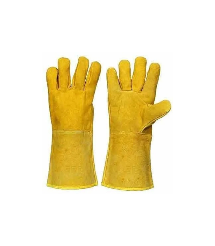 Miller Welding Gloves, Yellow, 16" Single Palm