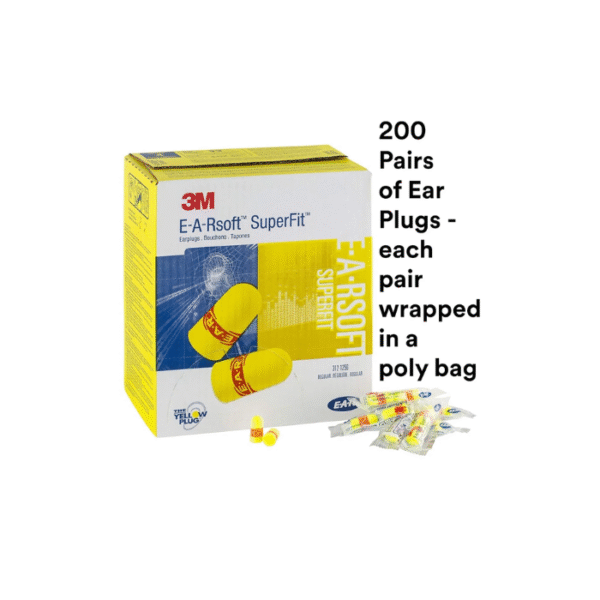 3M™ SuperFit™ Earplugs Uncorded, Poly Bag, Regular Size