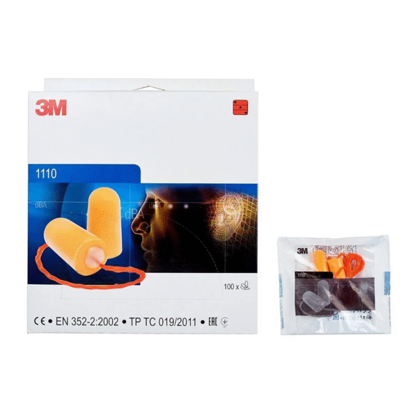 3M Corded Foam, Noise Reduction Ear Plugs ,BOX Of 100 Each