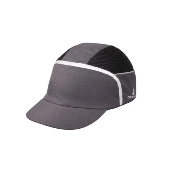 Delta-Plus-Black-Grey-Standard-Peak-Bump-Cap-Cotton-Polyester-Protective-Material-Starlink.