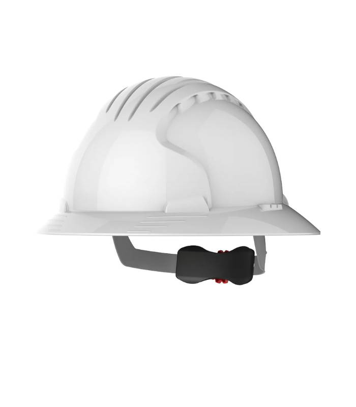 JSP EVO® 6100 Full Brim Safety Helmet with Wheel Ratchet - White-Starlink JSP-EVO®-6100-Full-Brim-Safety-Helmet-with-Wheel-Ratchet-White-Starlink