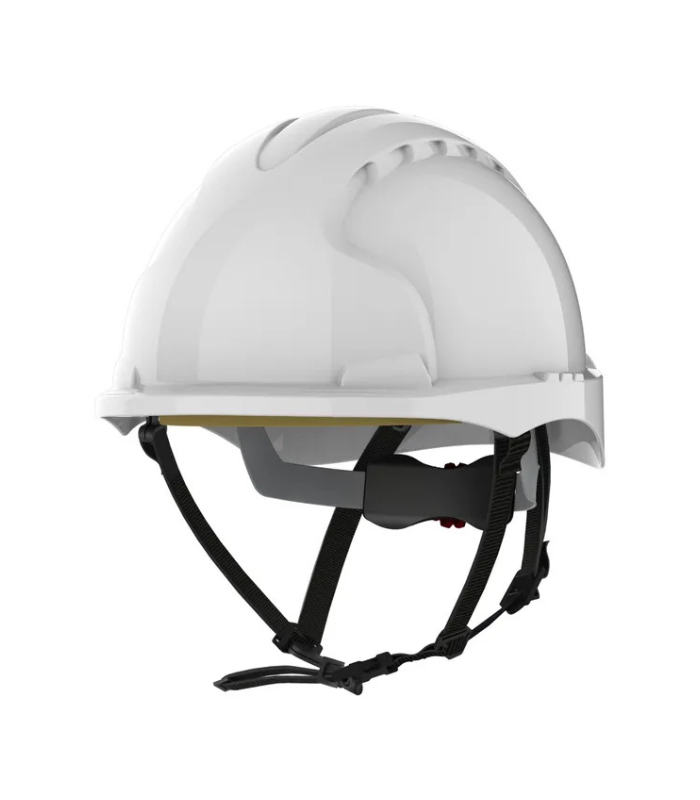 JSP EVO®3 Linesman Safety Helmet - Micro Peak - Wheel Ratchet - White-Starlink JSP-EVO®3-Linesman-Safety-Helmet-Micro-Peak-Wheel-Ratchet-White-Starlink