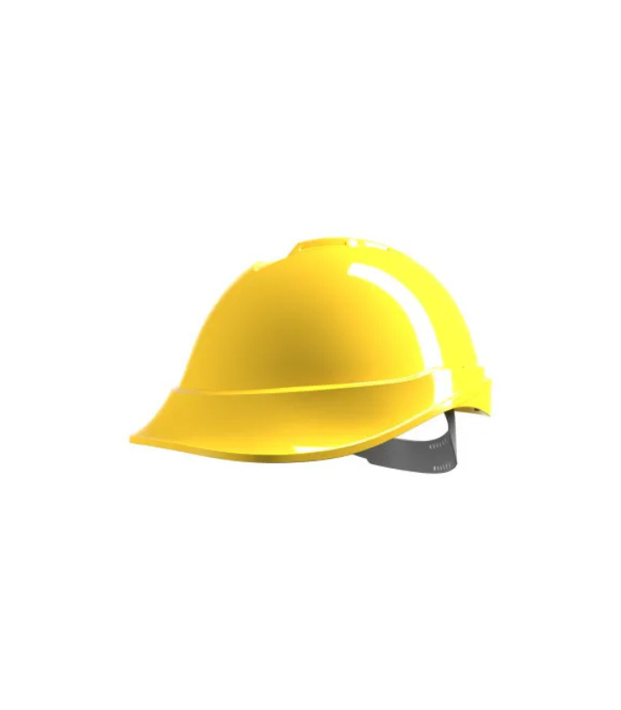 MSA-V-Gard-200-Safety-Helmet-non-vented-yellow-Push-Key-PVC-Starlink