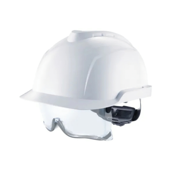 MSA-V-Gard-930-Safety-Helmet-non-vented-white-Fas-Trac-III-Foam-Starlink