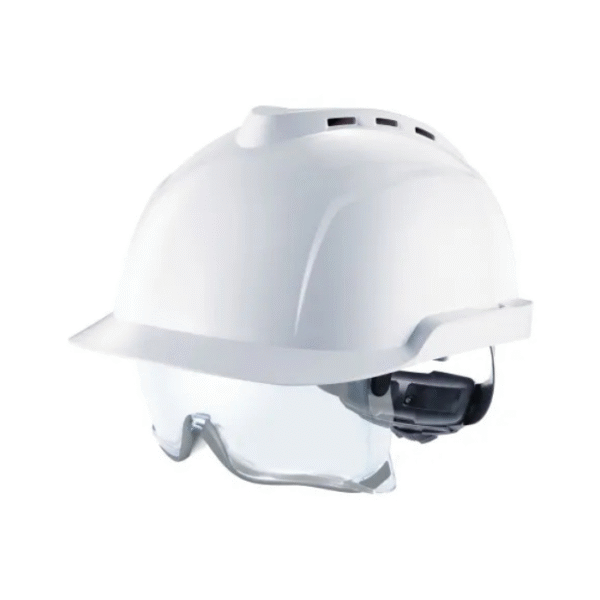 MSA-V-Gard-930-Safety-Helmet-vented-white-Fas-Trac-III-Foam-Starlink