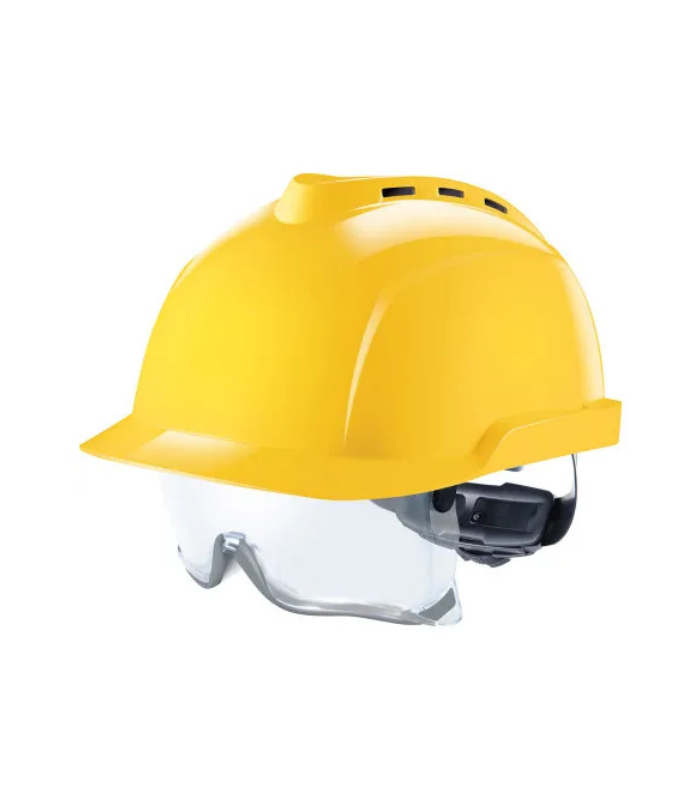 MSA-V-Gard-930-Safety-Helmet-vented-yellow-Fas-Trac-III-Foam-Starlink.