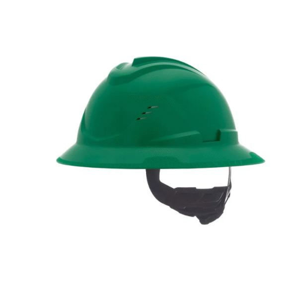 MSA-V-Gard-C1-Full-Brim-Cooling-Hard-Hat-Vented-Fas-Trac-III-Green-Starlink