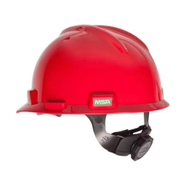 MSA-V-Gard-C1™-Full-Brim-Cooling-Hard-Hat-Non-Vented-Fas-Trac-III-Red-Starlink