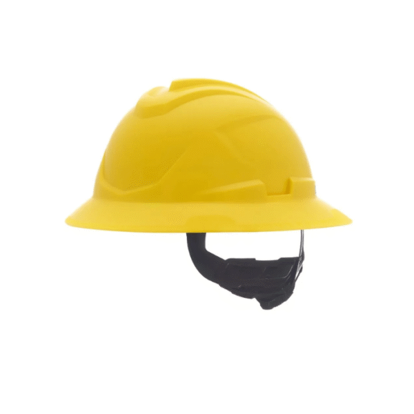 MSA-V-Gard-C1™-Full-Brim-Cooling-Hard-Hat-Non-Vented-Fas-Trac-III-Yellow-Starlink.