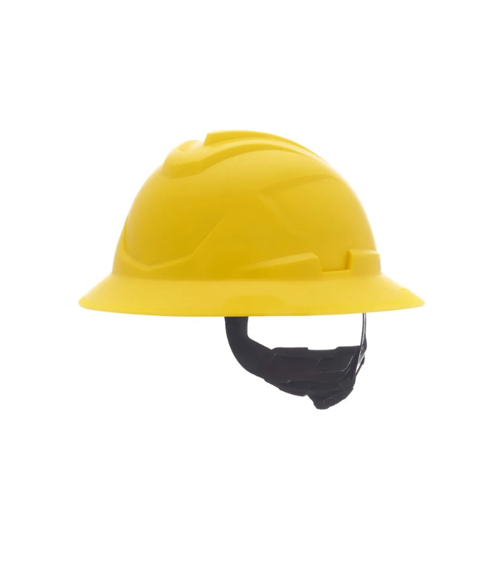 MSA-V-Gard-C1™-Full-Brim-Cooling-Hard-Hat-Non-Vented-Fas-Trac-III-Yellow-Starlink.