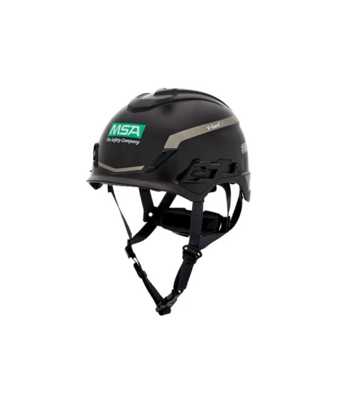 MSA-V-Gard-H1-Safety-Helmet-Novent-non-vented-black-Fas-Trac-III-Pivot-Foam-EN397-Starlink