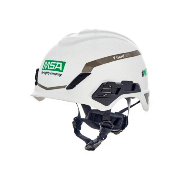 MSA-V-Gard-H1-Safety-Helmet-Novent-non-vented-white-Fas-Trac-III-Pivot-Foam-EN397-Starlink