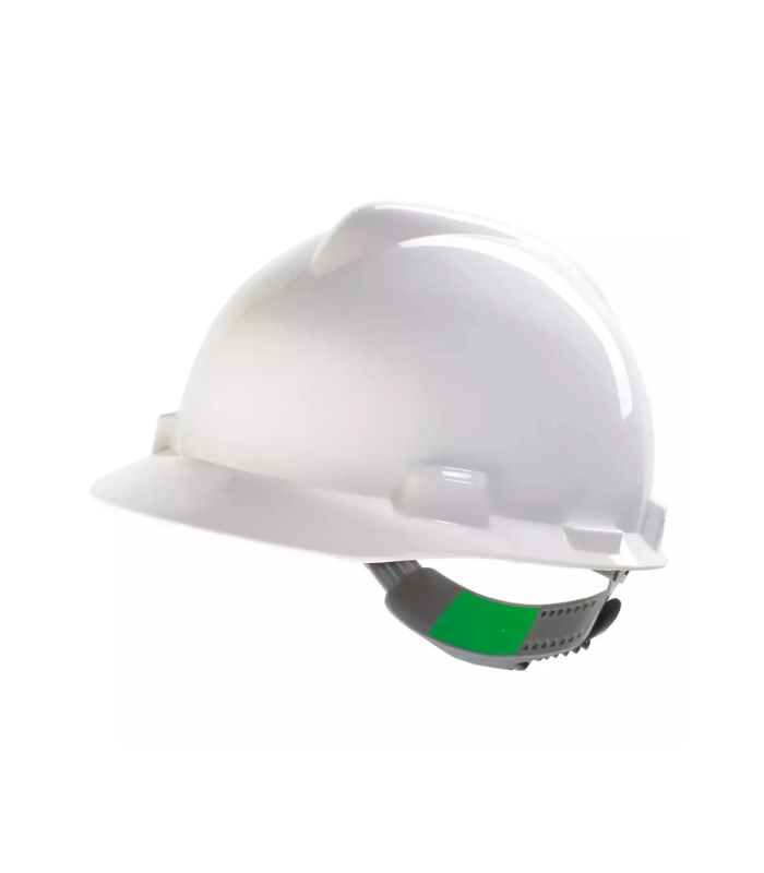 MSA-V-Gard-Helmet-White-Push-key-Starlink