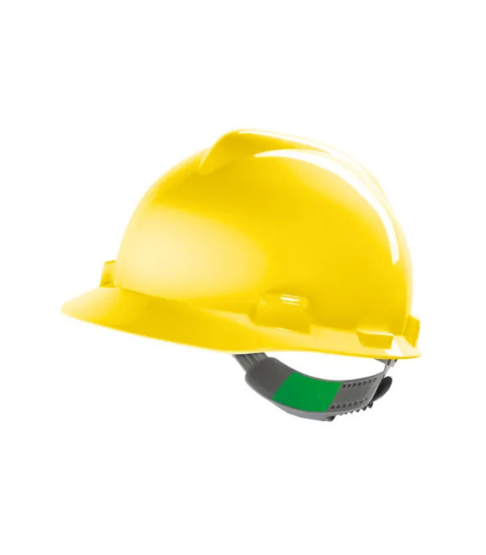 MSA V-Gard® Hard Hat Cap Style, Helmet, yellow, Push-Key PVC-Starlink MSA-V-Gard®-Hard-Hat-Cap-Style-Helmet-yellow-Push-Key-PVC-Starlink