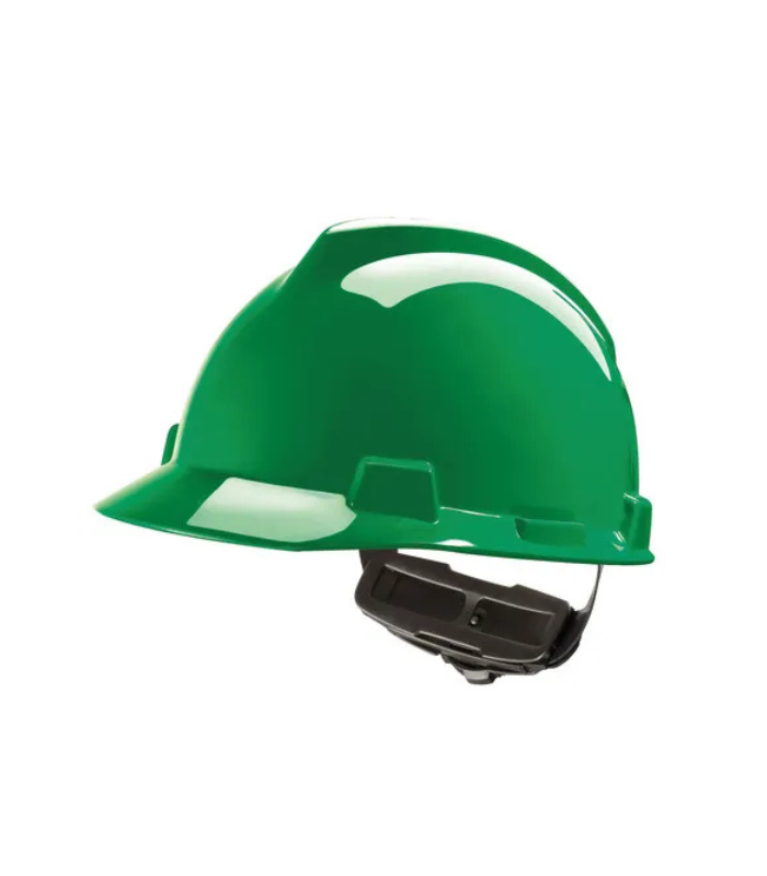 MSA V-Gard® Hard Hat Cap Style, green, Fas-Trac III PVC-Starlink MSA-V-Gard®-Hard-Hat-Cap-Style-green-Fas-Trac-III-PVC-Starlink.