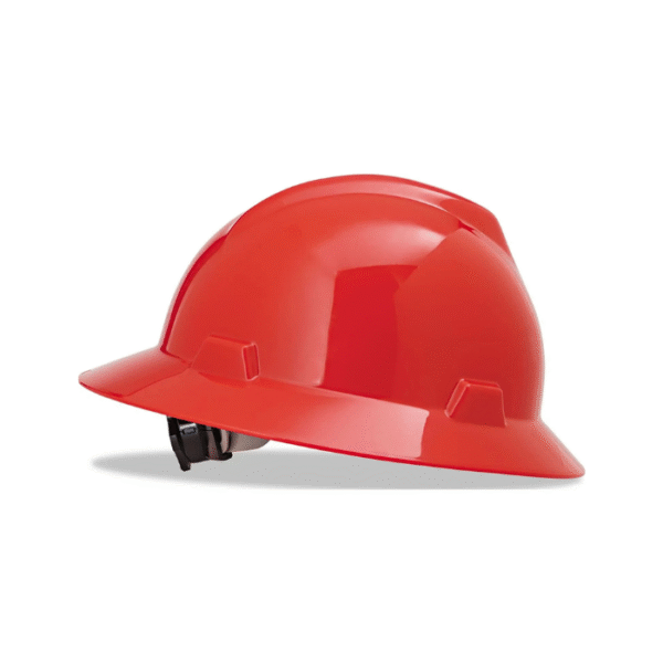 Safety-Helmet-V-Gard®-Polyethylene-Full-Brim-Hard-Hat-With-Ratchet-RED-Starlink.