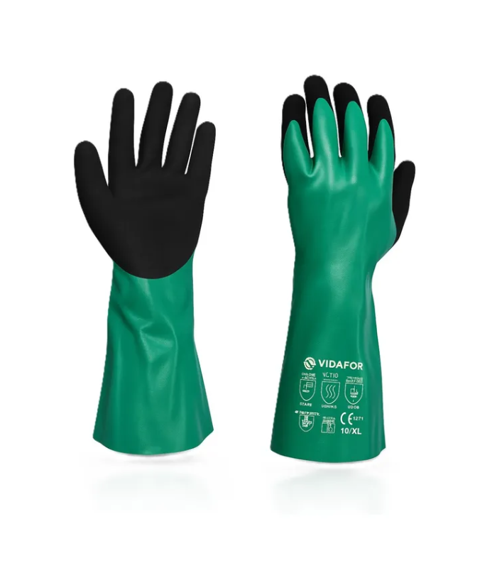 Vidafor-VCHEM-HPPE-Chemical-Resistance-Gloves-Cut-Level-B-A2-Double-Dipped-NBR-Gauntlet-Starlink.