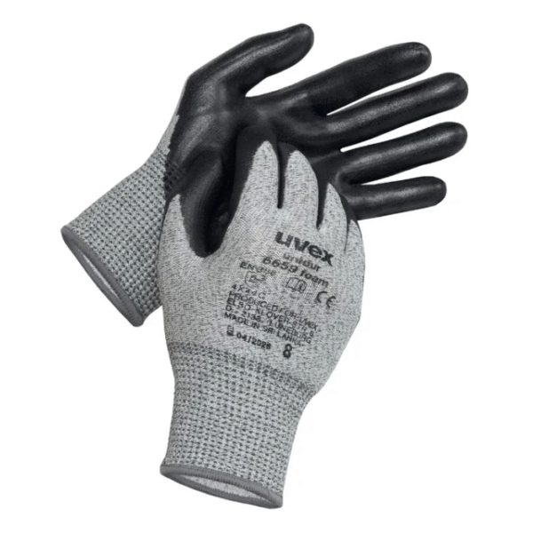 uvex-Unidur-6659-Foam-Cut-Protection-Gloves-Palm-and-Fingertips-Coated-Gray-Black-Starlink