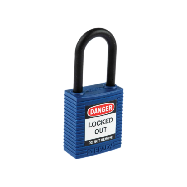 Brady® All Weather Nylon Padlock, Blue, 38mm