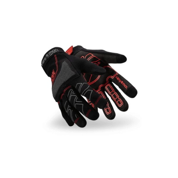 HexArmor Chrome Series Cut Resistant Work Gloves with Leather Palm