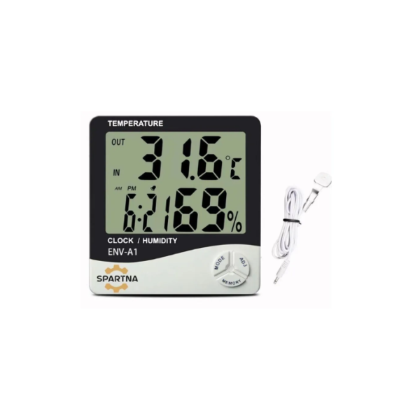 SPARTNA Big Display Wall Mount Thermo-Hygrometer