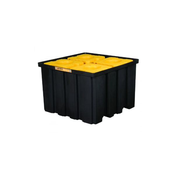 EcoPolyBlend™ IBC Indoor Pallet, Forklift Pockets, Recycled Polyethylene, Black Body
