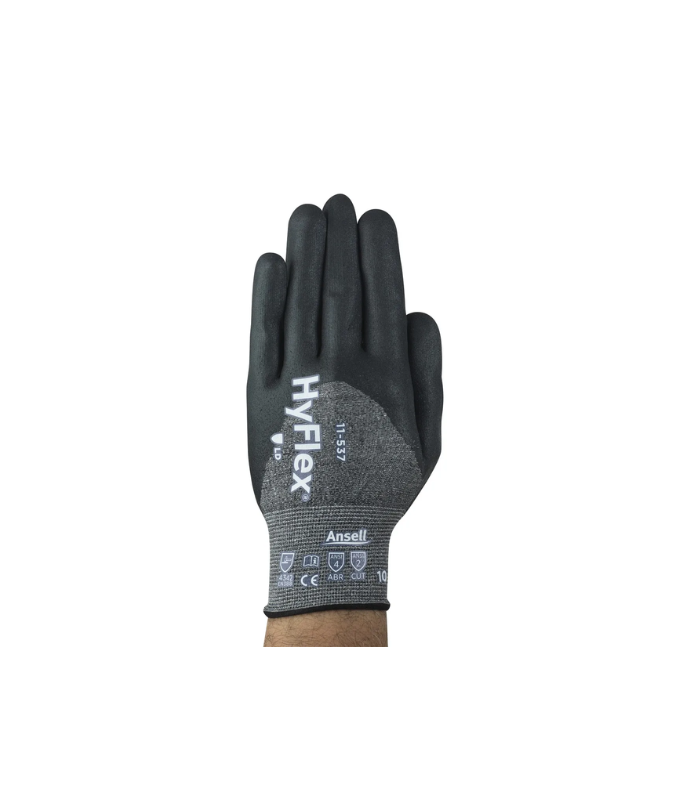 Ansell HyFlex®Cut Resistant Glove, 3/4 Dip Protection, Ultralight Weight