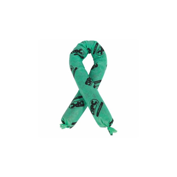 Sorbent Sock, Fluids Absorbed Harsh Chemicals, Size 3 in x 48 in (BOX of 12 EA)