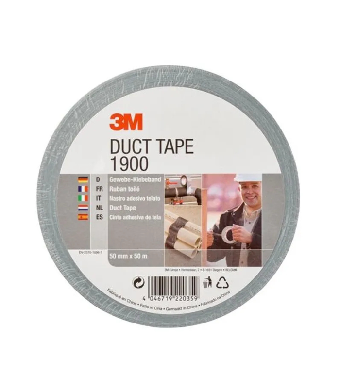 3M™-Value-Duct-Tape-1900-Silver-50-mm-x-50-m-0.17-mm-Starlink