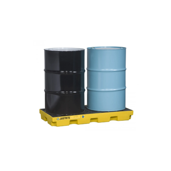 EcoPolyBlend™ Accumulation Center, 2 Drum, Recycled Polyethylene, Yellow