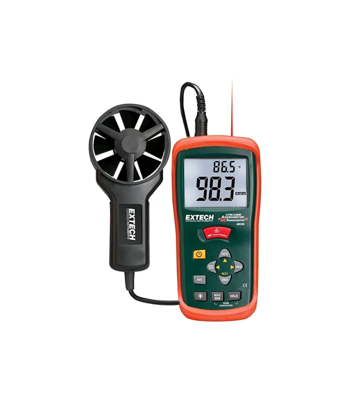 EXTECH CFM/CMM Mini Thermo-Anemometer with built-in InfraRed Thermometer