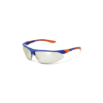 JSP Stealth™ 9000 Safety Specs - Indoor / Outdoor Anti-scratch Lenses - Blue / Orange Frames