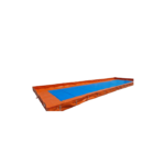 B2Flex FRAC Tank Heavy Duty Containment, Double Valve, 3.5 m X 18.5 m X 30 cm