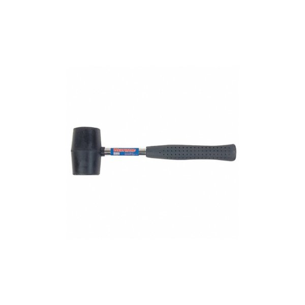 Westward Rubber Mallet,16 oz Head Weight, Steel with Vinyl Grip Handle Material
