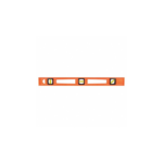 I-Beam Level, 24 inch Lg, 3 Vials, Orange, Structo-Cast(R) Plastic, Nonmagnetic